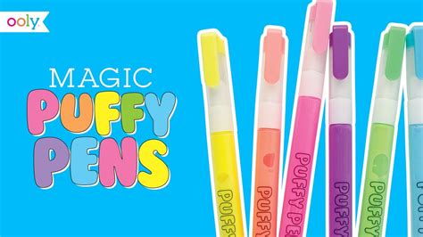 Write with flair and magic using Ooly's puffy pens.